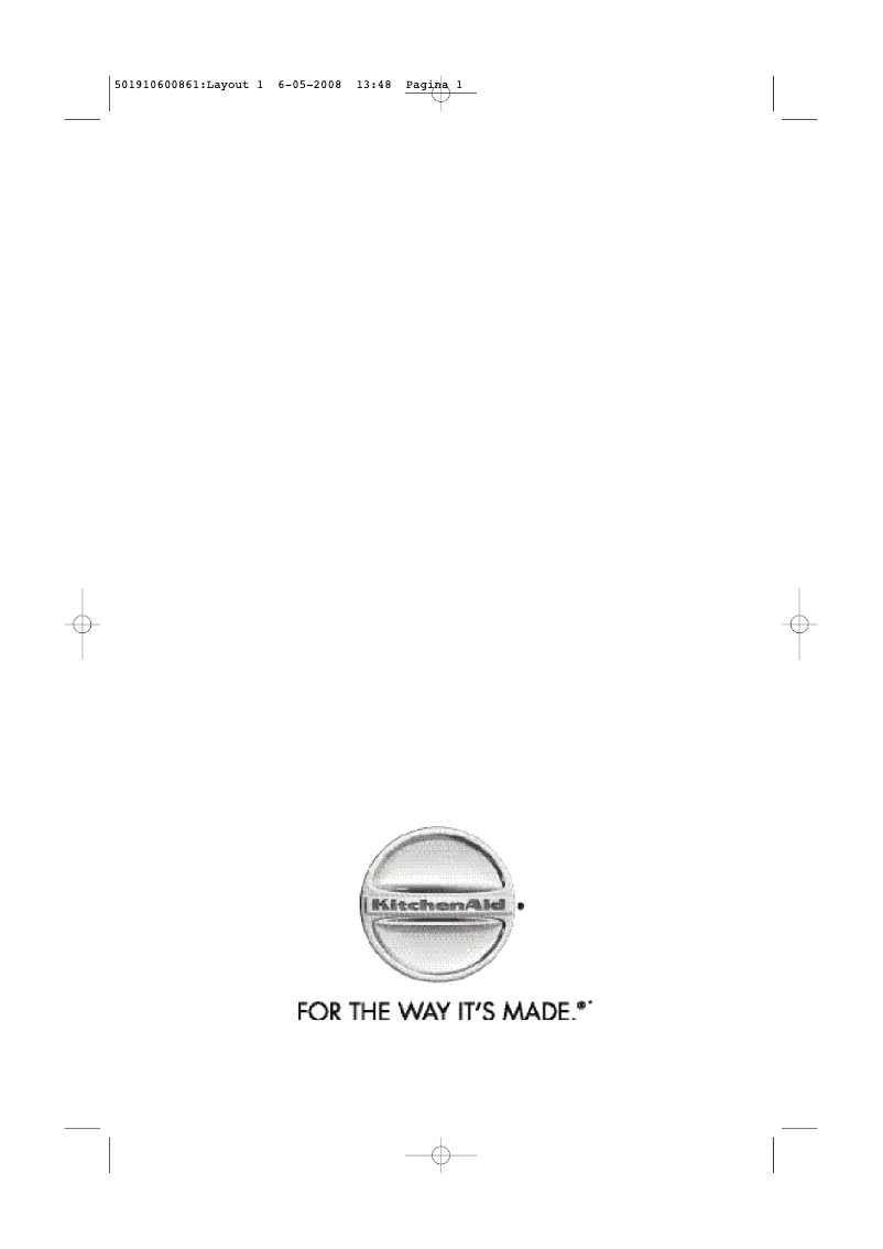 Página 1 del manual Manual de usuario KitchenAid KHDD 3010