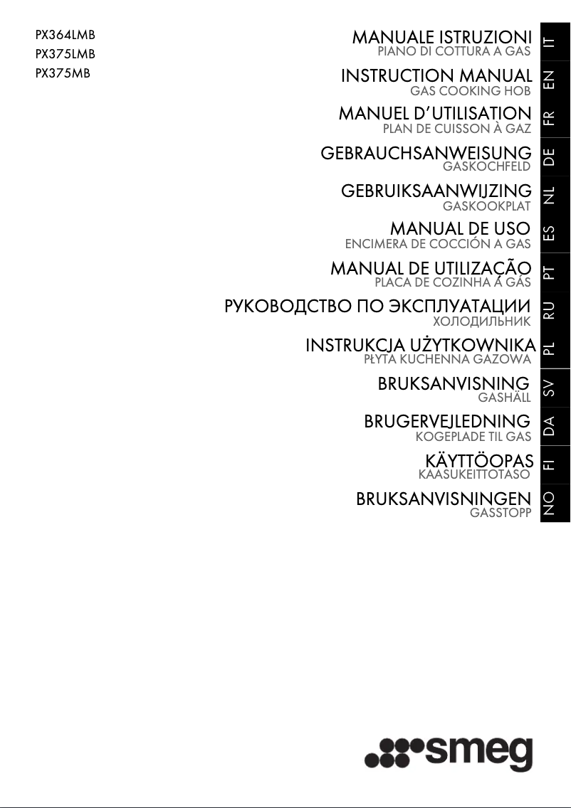 Imagen de la primera página del manual del dispositivo PX375LMB