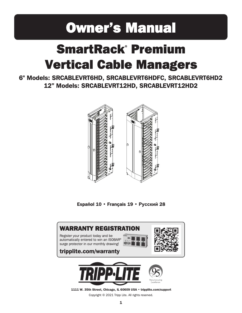 Imagen de la primera página del manual del dispositivo SRCABLEVRT6HDFC