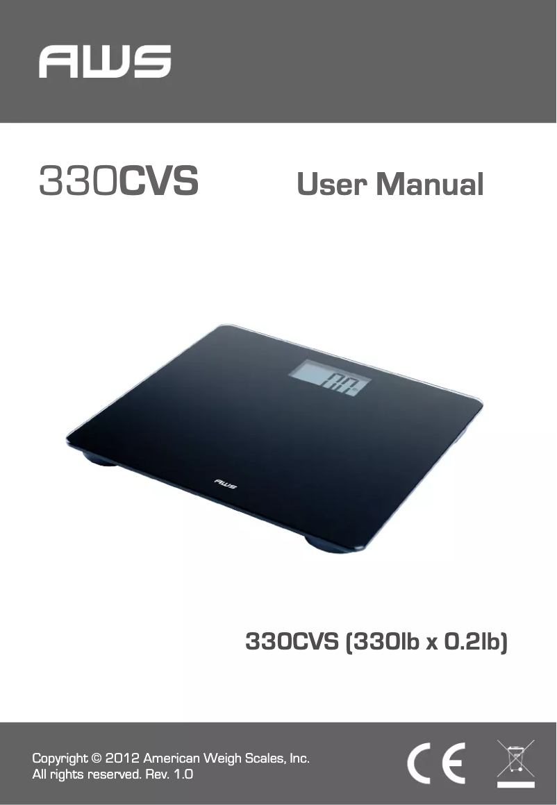 Imagen de la primera página del manual del dispositivo 330CVS