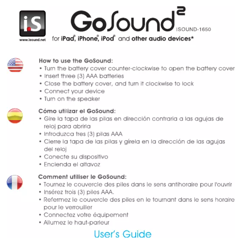 Página 1 del manual Manual de usuario dreamGEAR ISOUND-1652