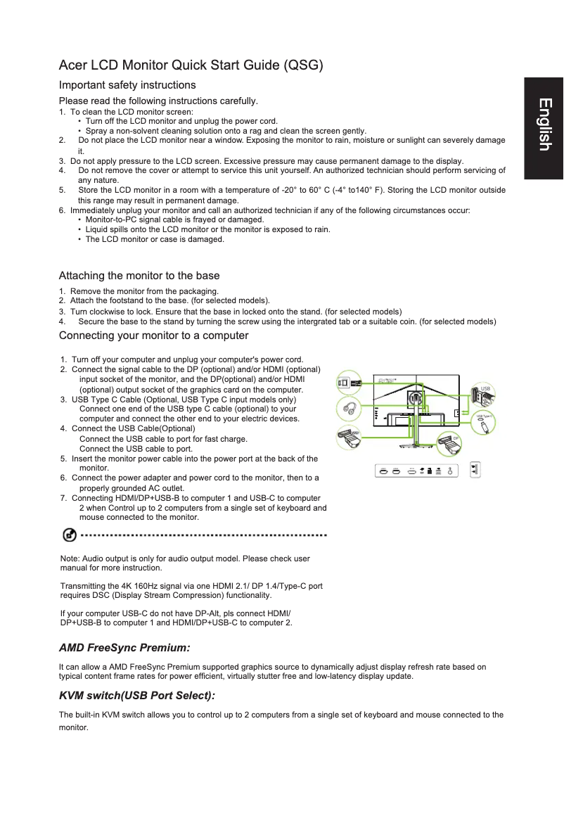 Imagen de la primera página del manual del dispositivo XV272KLV