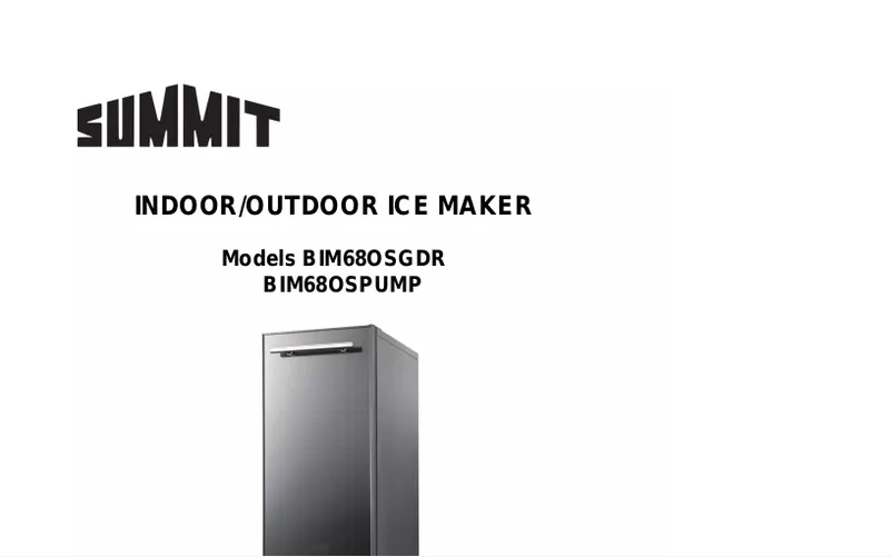 Página 1 del manual Manual de usuario Summit BIM68OSPUMP