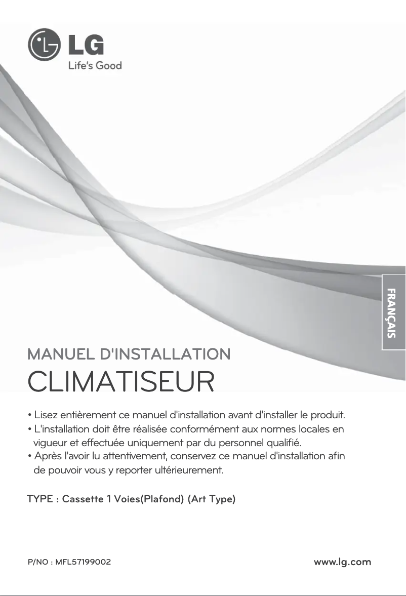 Imagen de la primera página del manual del dispositivo ARNU12GTUC2