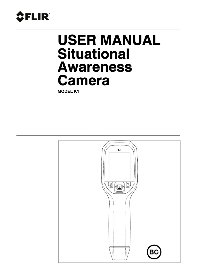 Imagen de la primera página del manual del dispositivo K1