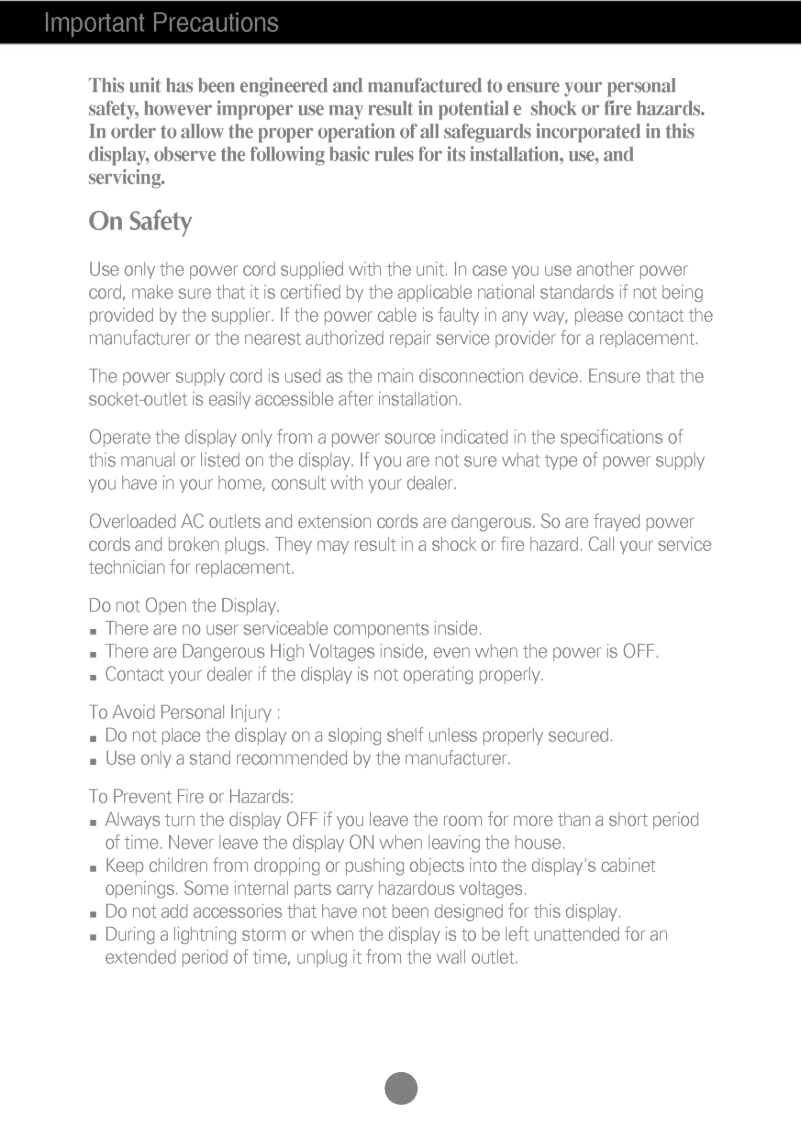 Imagen de la primera página del manual del dispositivo L1510A