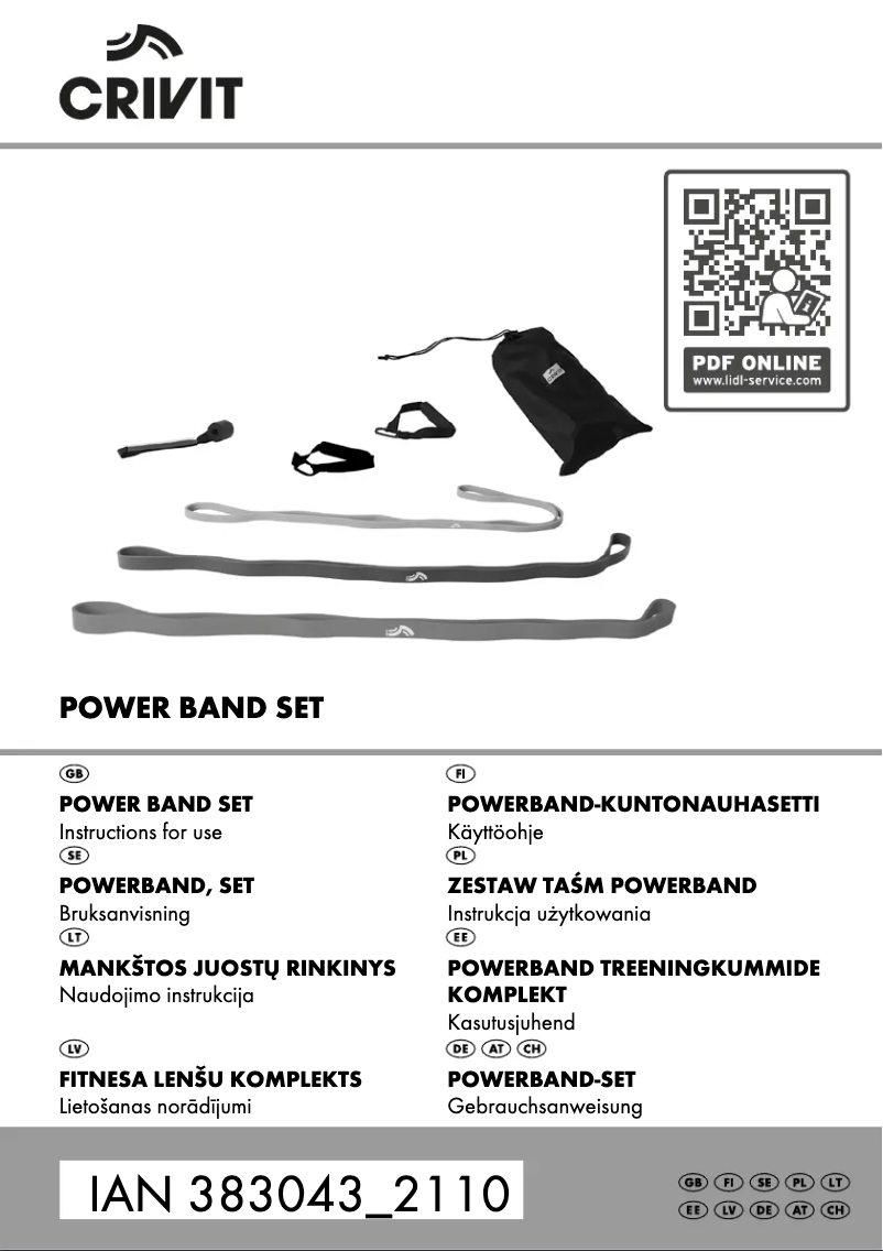 Página nº 1 - Manual de usuario Crivit IAN 383043