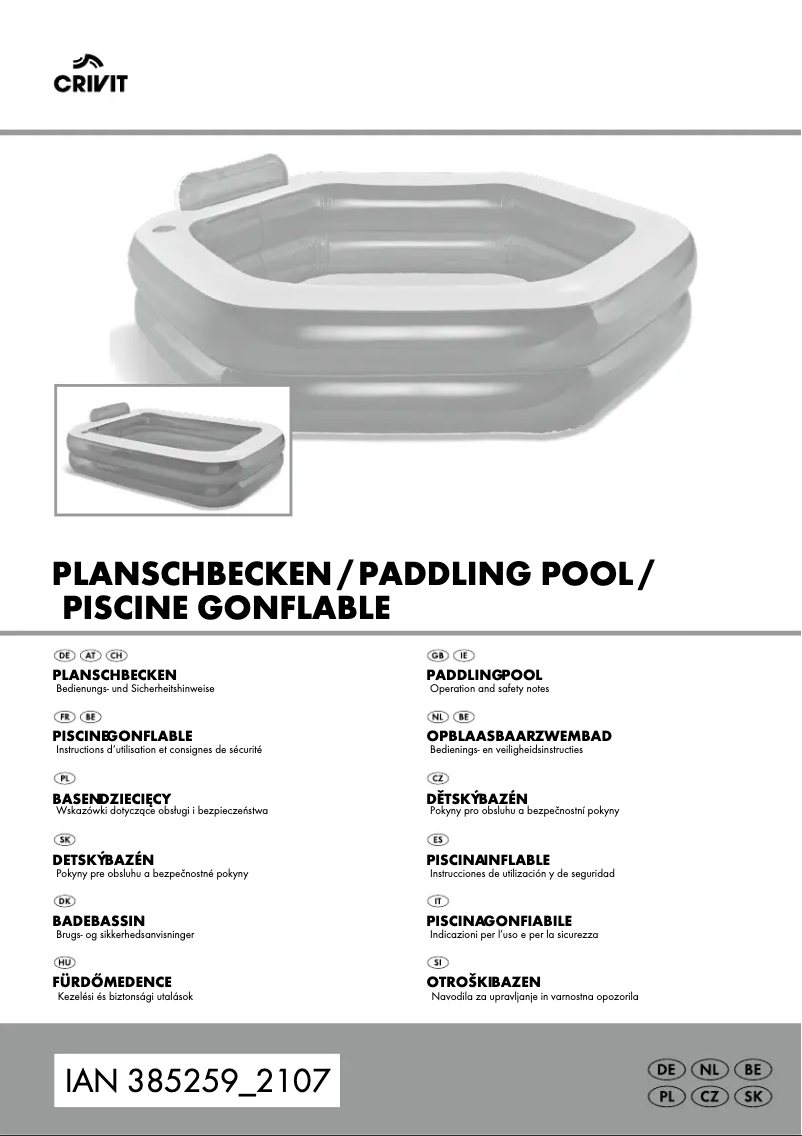 Página 1 del manual Manual de usuario Crivit IAN 388687