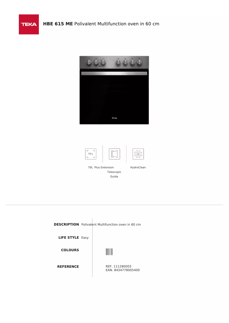 Imagen de la primera página del manual del dispositivo HBE 615