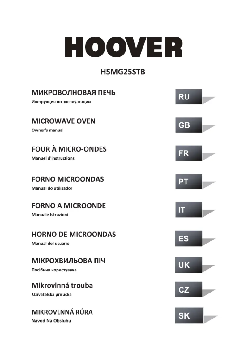 Página nº 1 - Manual de usuario Hoover HMGV28GDFW