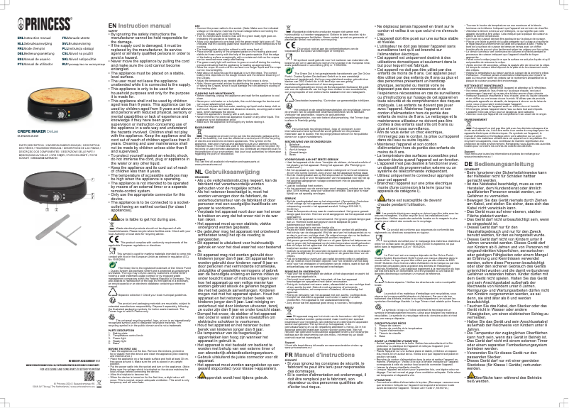 Página 1 del manual Manual de usuario Princess Deluxe 492235