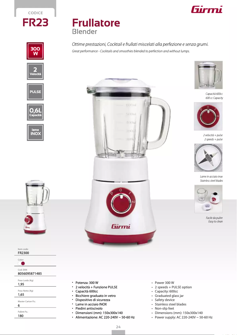 Imagen de la primera página del manual del dispositivo FR23