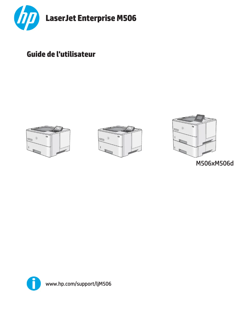 Página 1 del manual Manual de usuario HP LaserJet Enterprise M506