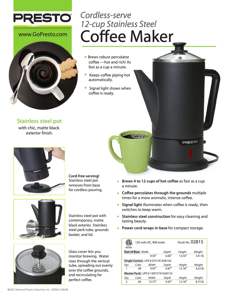 Imagen de la primera página del manual del dispositivo 02815