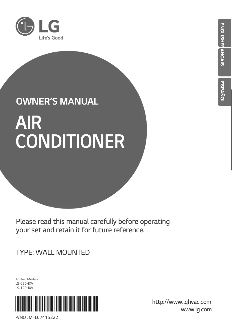 Página 1 del manual Manual de usuario LG LSU120HXV