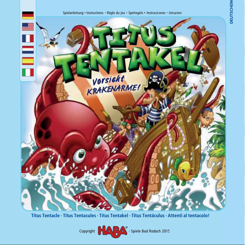 Imagen de la primera página del manual del dispositivo Titus Tentakel