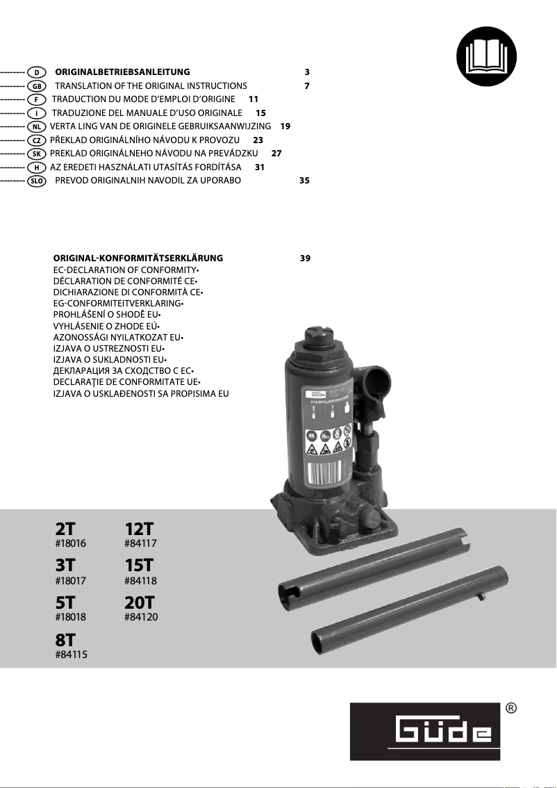 Imagen de la primera página del manual del dispositivo 8T