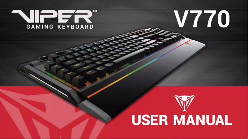 Imagen de la primera página del manual del dispositivo Viper V770