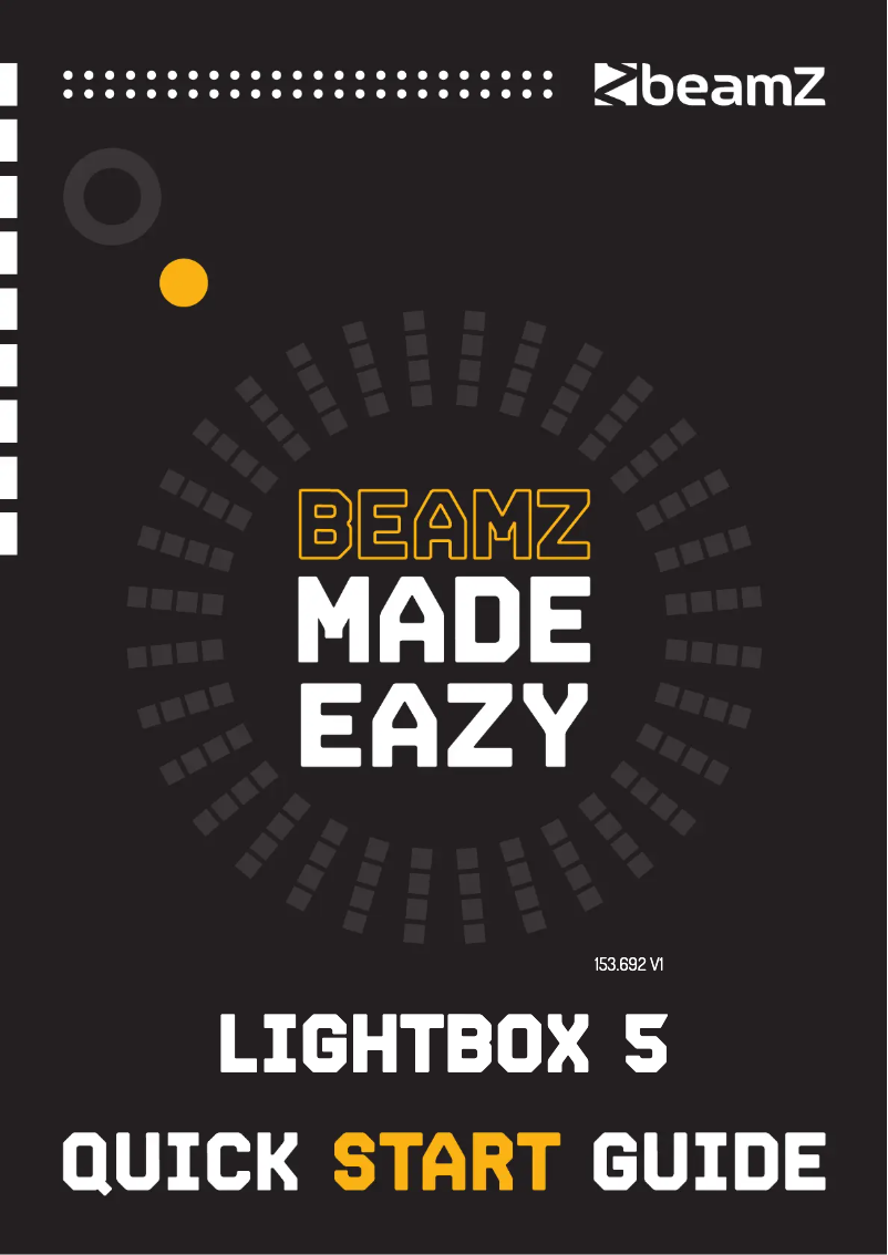 Página nº 1 - Guía de inicio rápido BeamZ LightBox 5