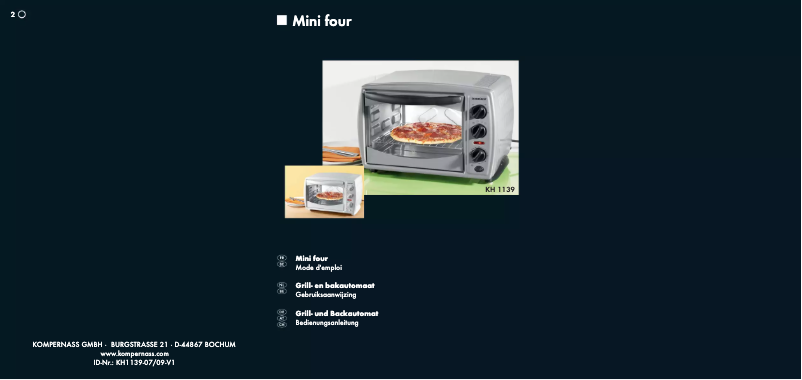 Página 1 del manual Manual de usuario Bifinett KH 1139