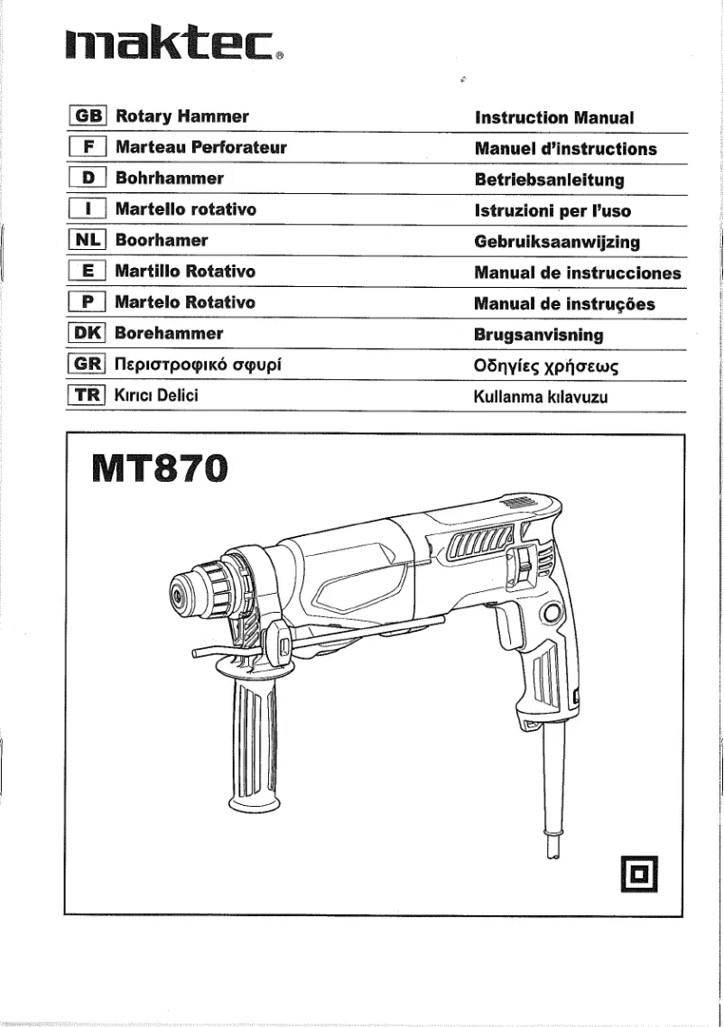 Imagen de la primera página del manual del dispositivo MT870