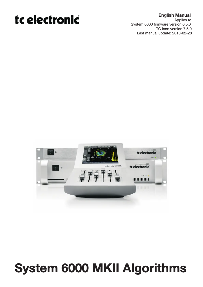 Imagen de la primera página del manual del dispositivo Broadcast 6000 MKII