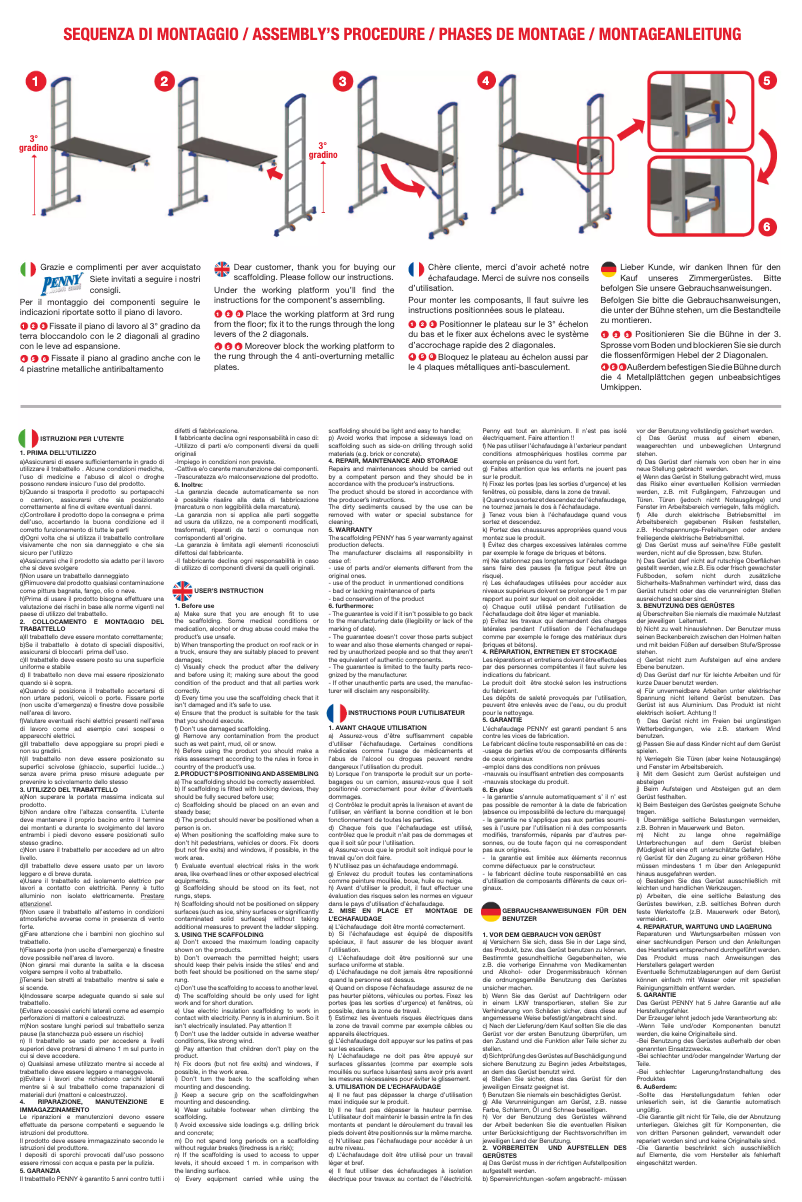 Imagen de la primera página del manual del dispositivo Penny