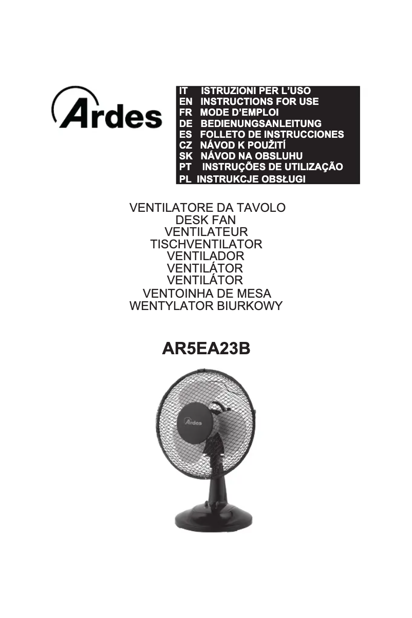 Página nº 1 - Manual de usuario Ardes AR5EA23B