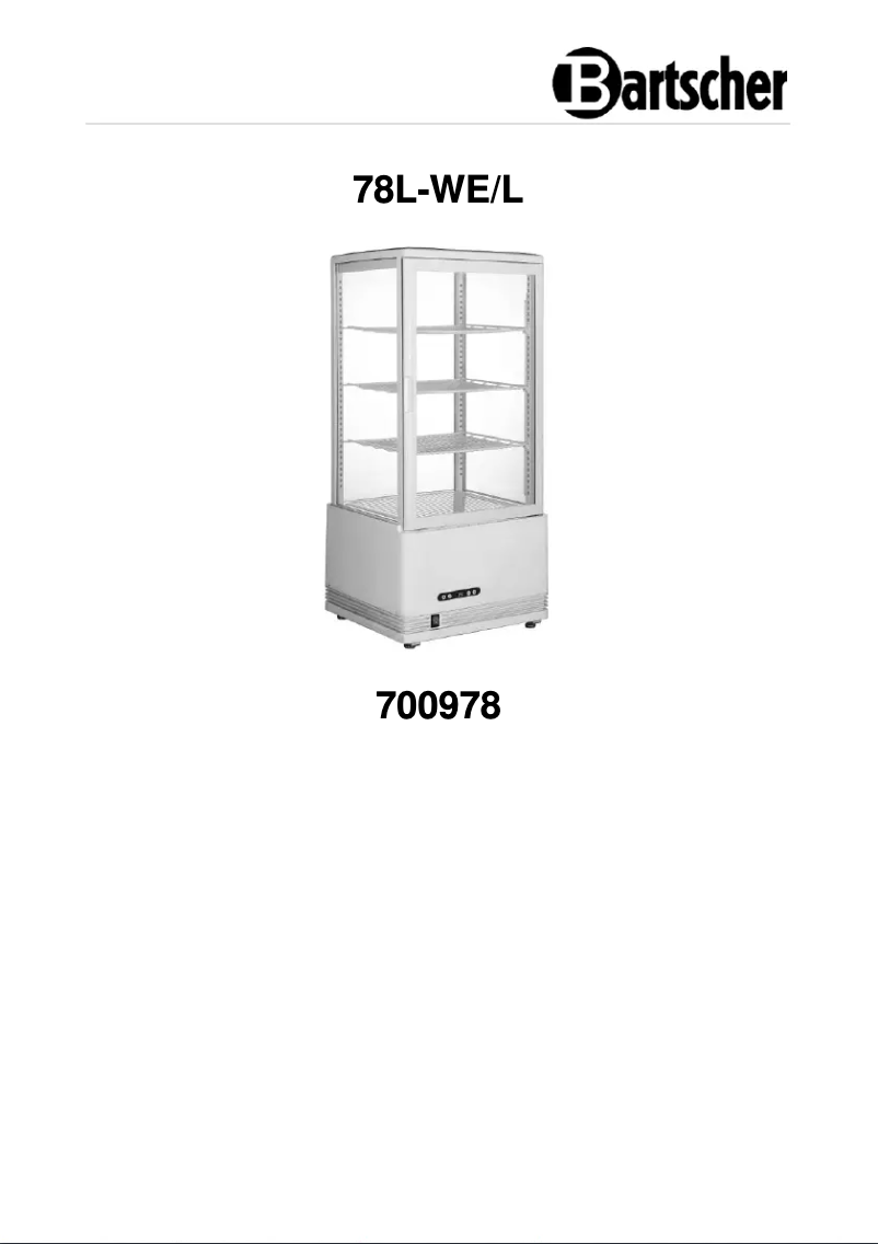 Página 1 del manual Manual de usuario Bartscher 700878G
