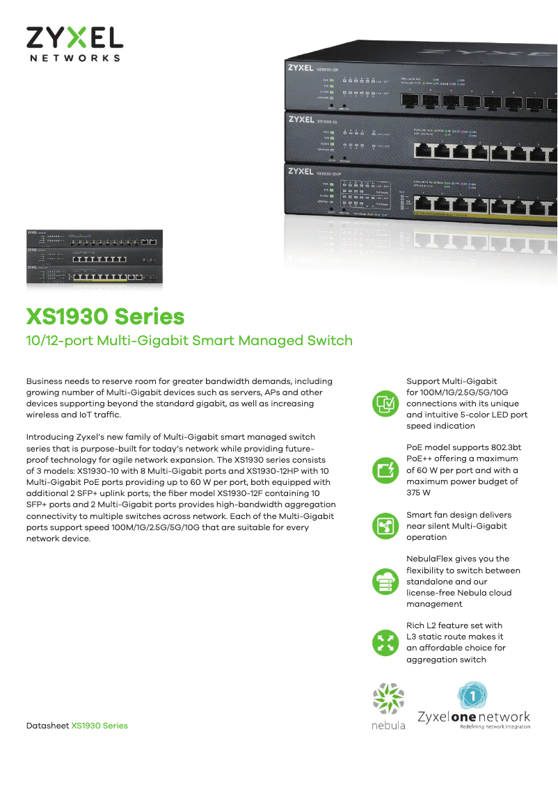 Imagen de la primera página del manual del dispositivo XS1930-12F
