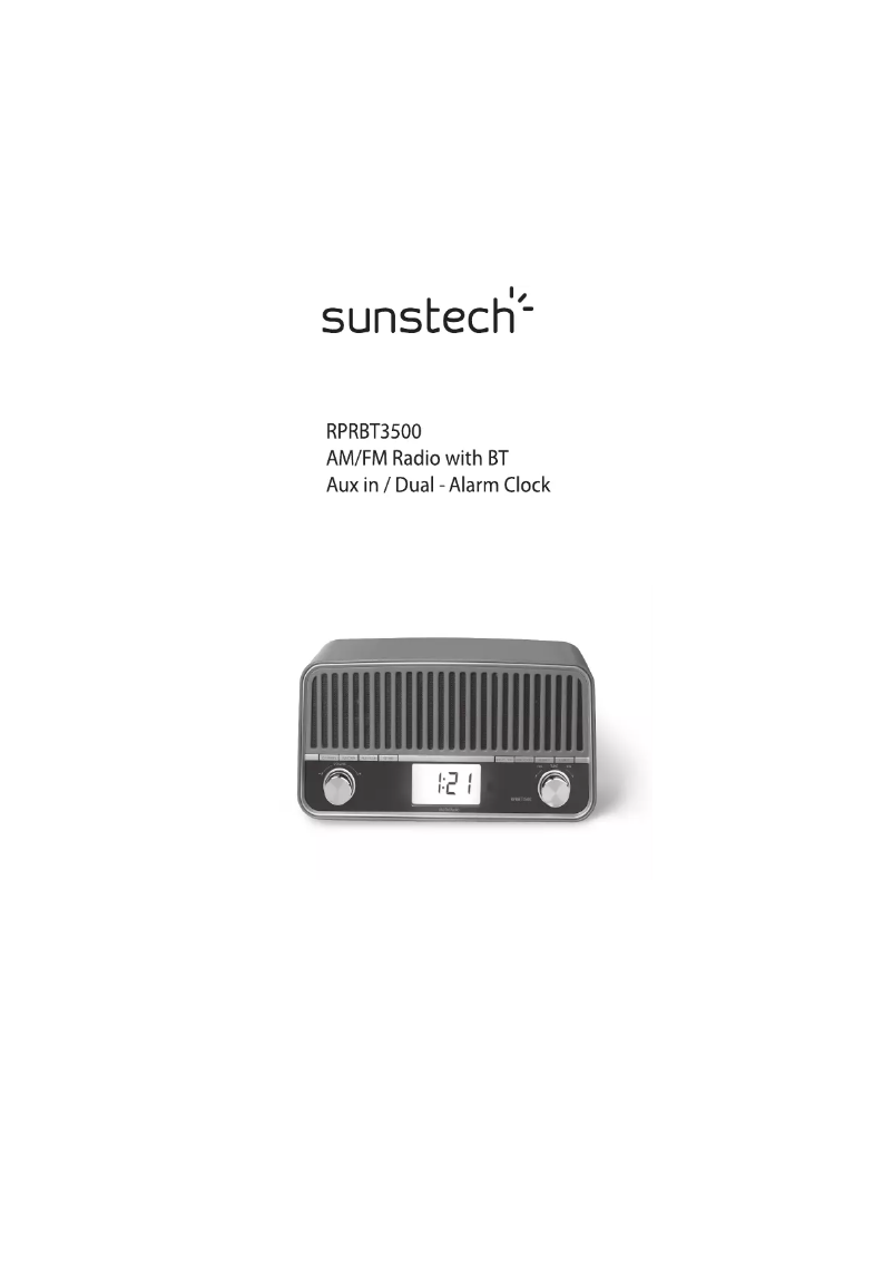 Página 1 del manual Manual de usuario Sunstech RPRBT3500