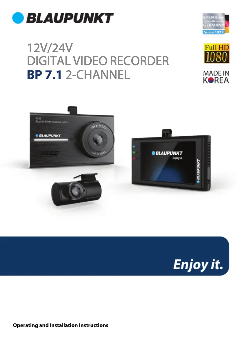 Página 1 del manual Manual de usuario Blaupunkt BP 7.1A