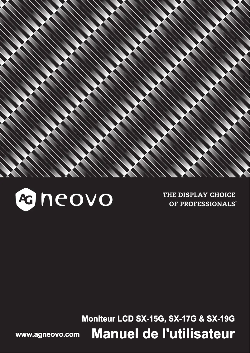 Página 1 del manual Manual de usuario AG Neovo SX-17G