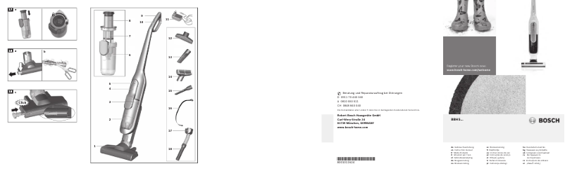 Página nº 1 - Manual de usuario Bosch Athlet BBH51830