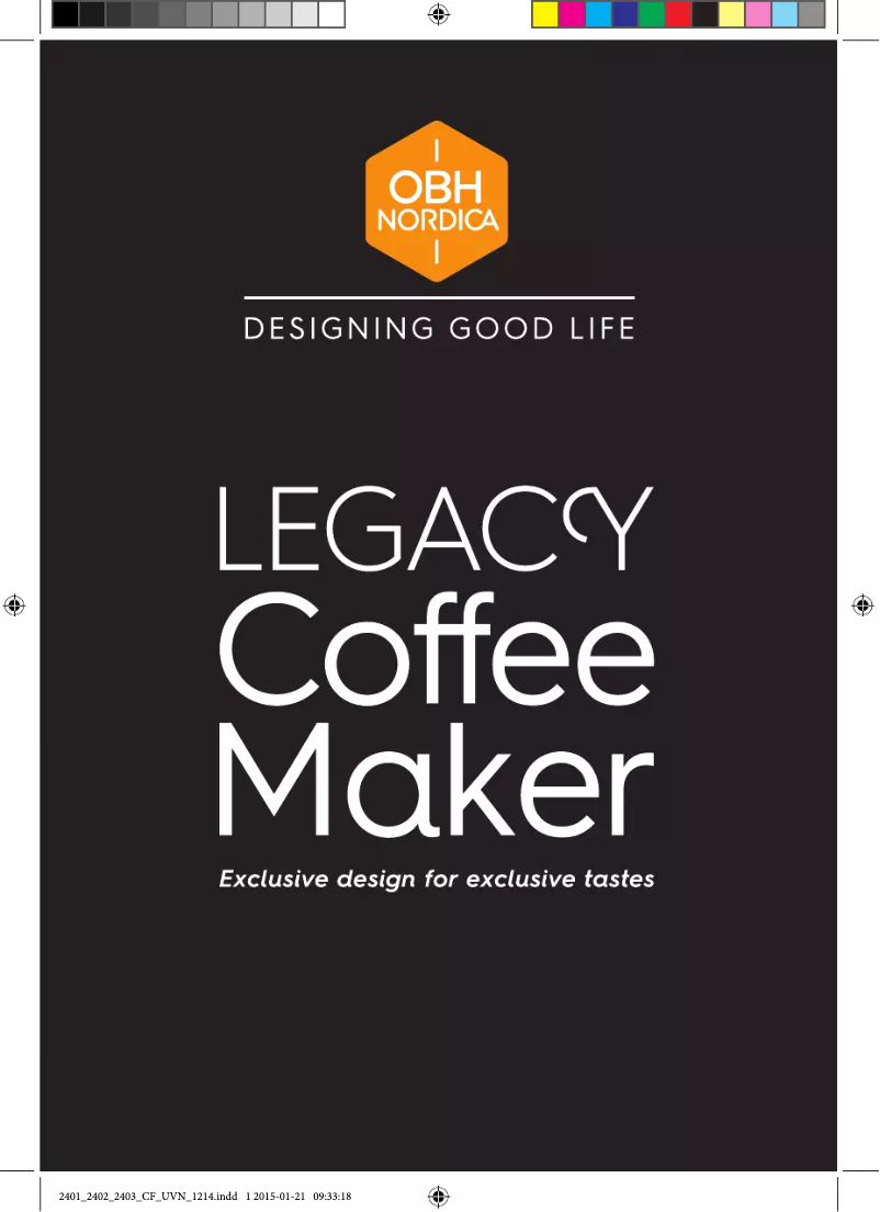 Página nº 1 - Manual de usuario OBH Nordica Legacy 2403