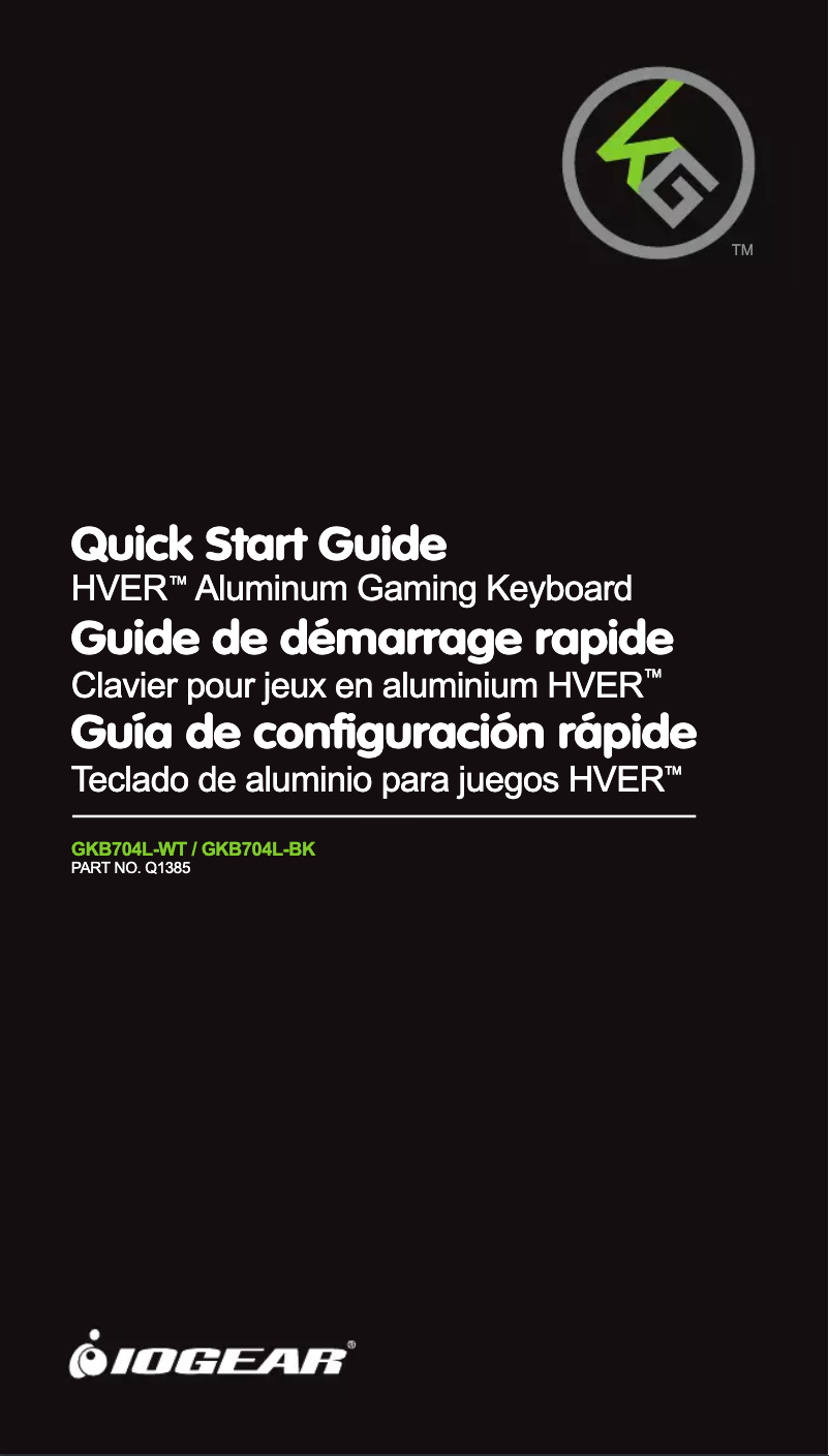 Página nº 1 - Manual de usuario iogear GKB704L