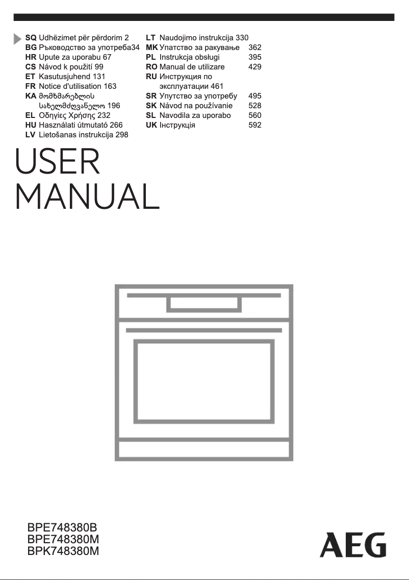 Página nº 1 - Manual de usuario AEG BPK748380M