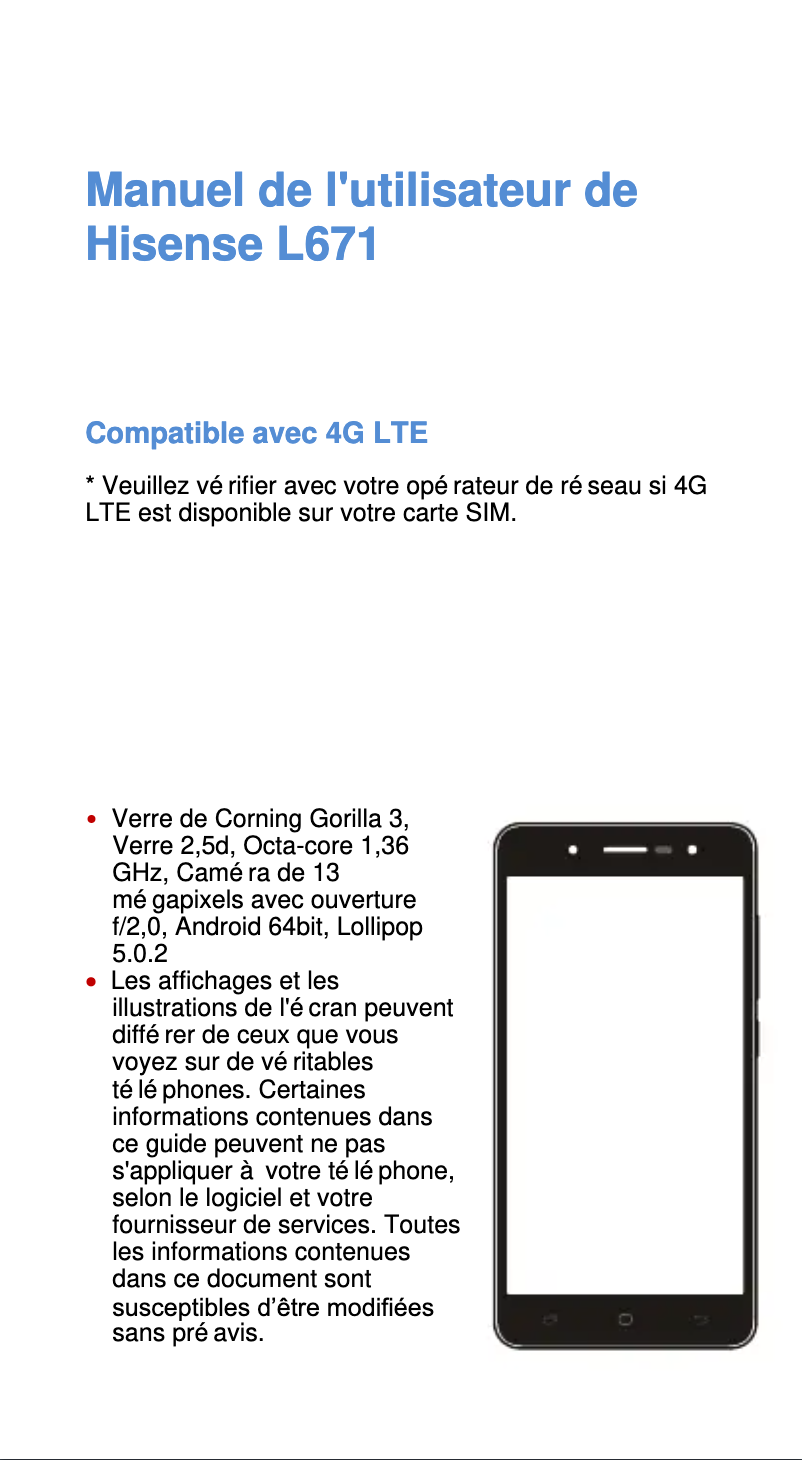 Imagen de la primera página del manual del dispositivo L671