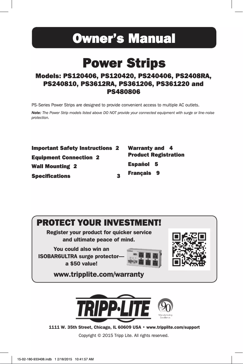 Imagen de la primera página del manual del dispositivo PS3612RA