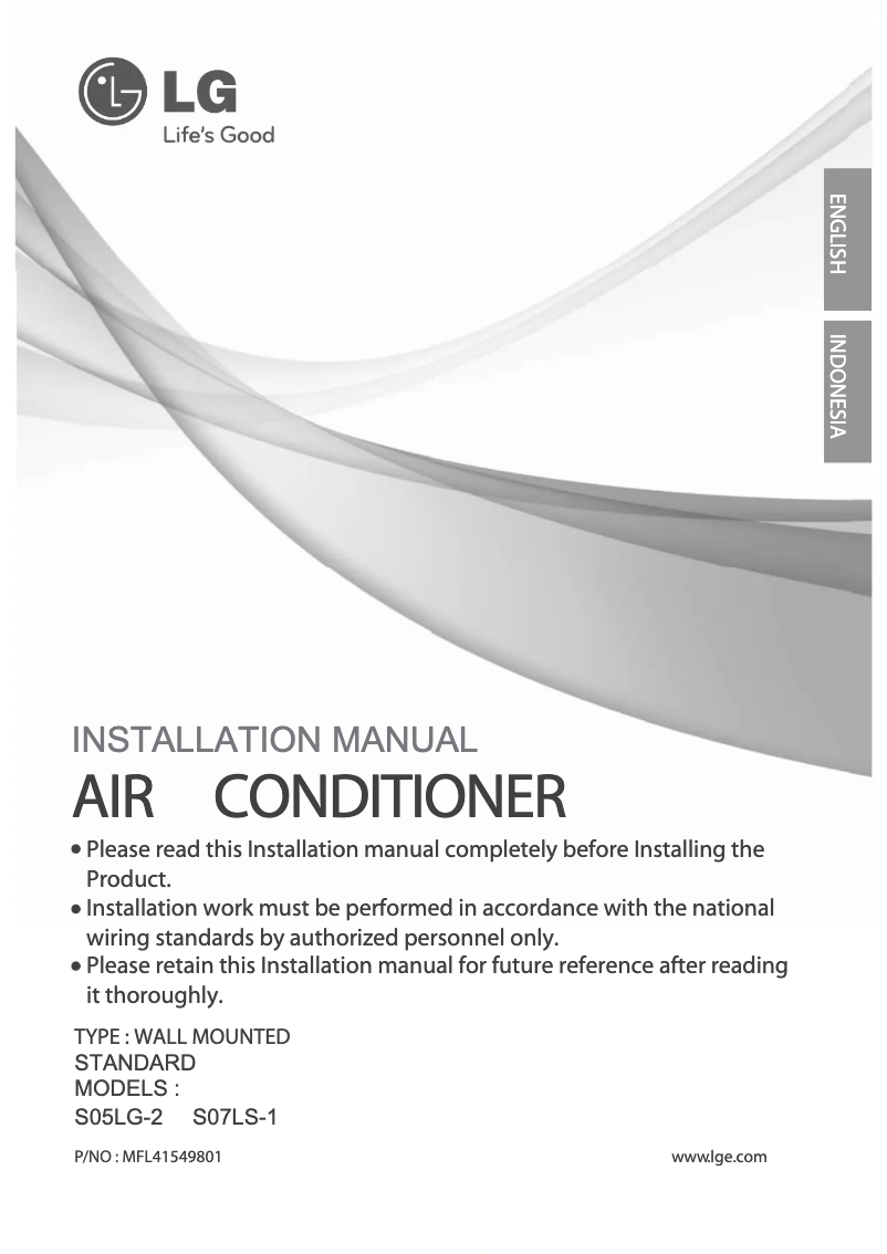 Página 1 del manual Manual de usuario LG SN05LT-2