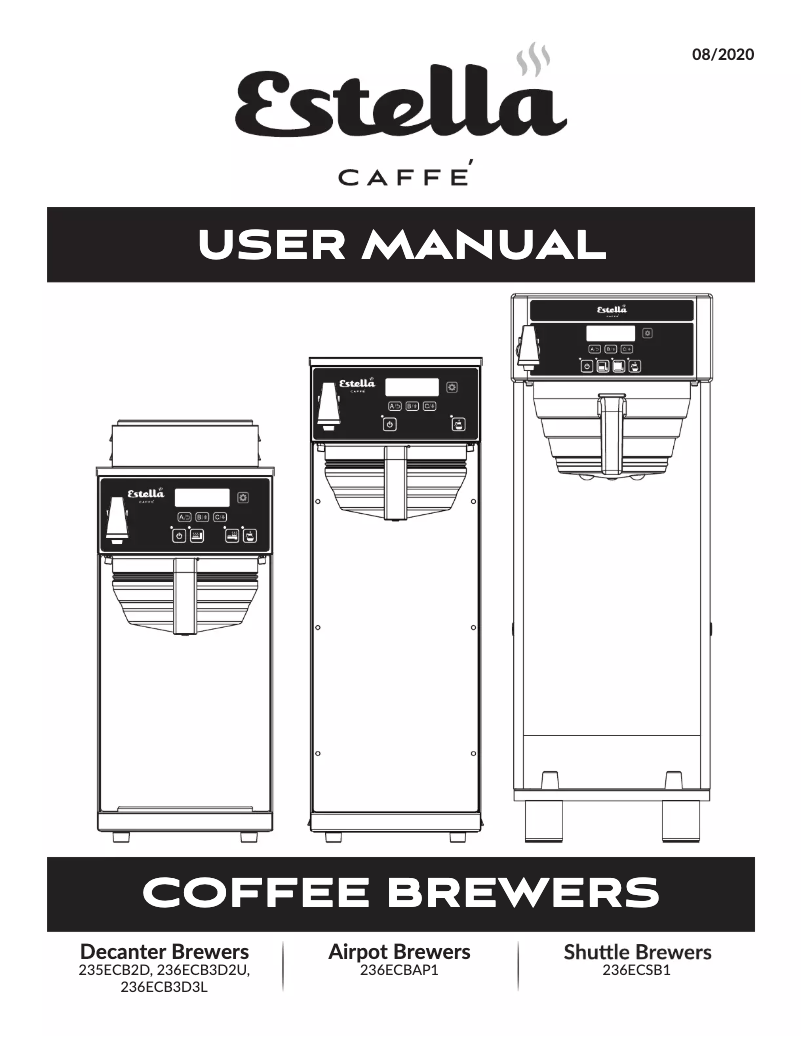 Página 1 del manual Manual de usuario Estella Caffe 235ECB2D