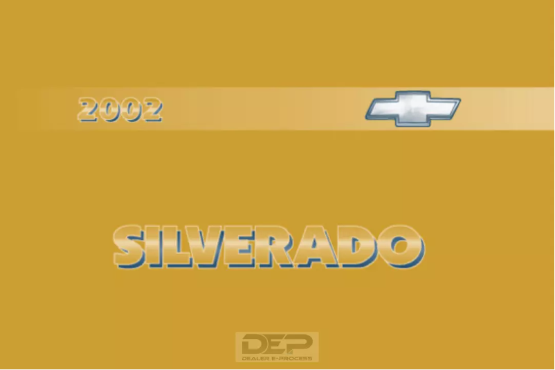 Imagen de la primera página del manual del dispositivo Silverado 2500 HD (2002)