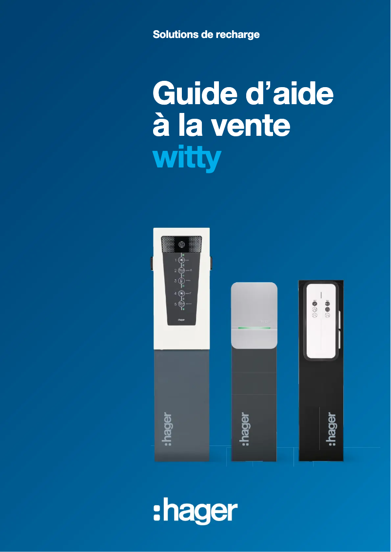 Página 1 del manual Folleto Hager XEV200