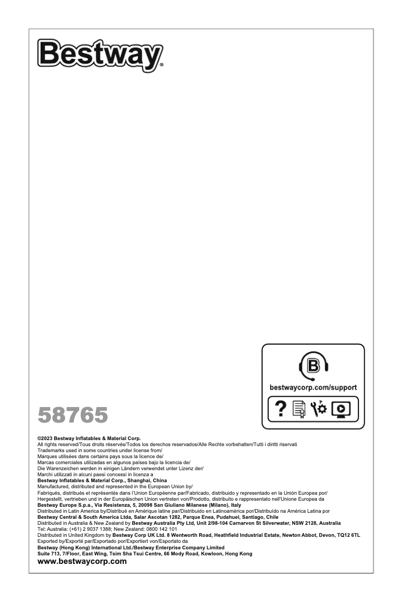 Imagen de la primera página del manual del dispositivo Aquatronix G200 58765