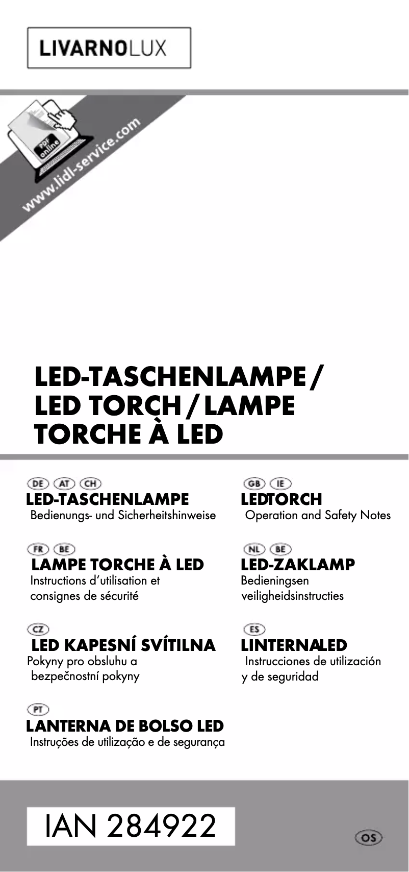 Página 1 del manual Manual de usuario Livarno Lux IAN 284922