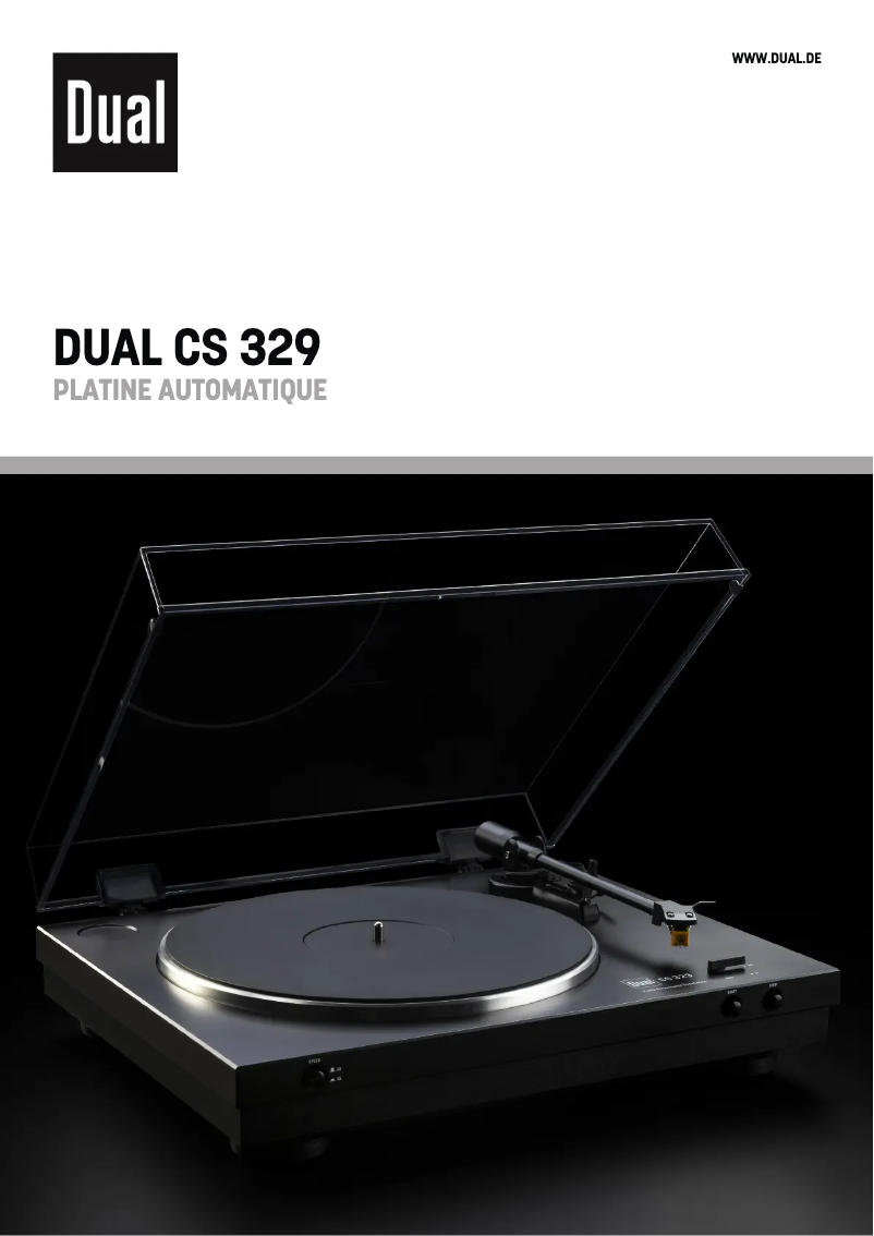 Imagen de la primera página del manual del dispositivo CS 329