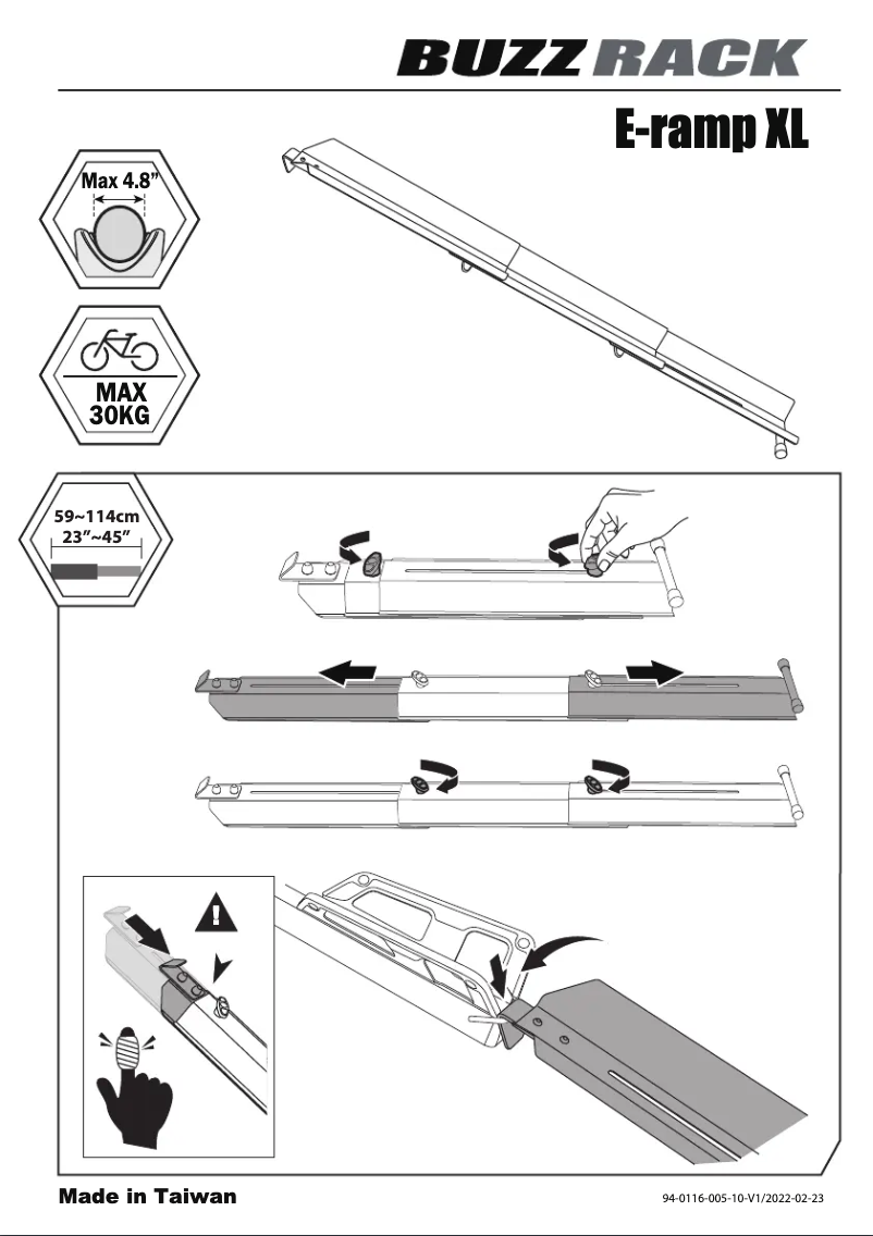 Imagen de la primera página del manual del dispositivo E-Ramp Xl