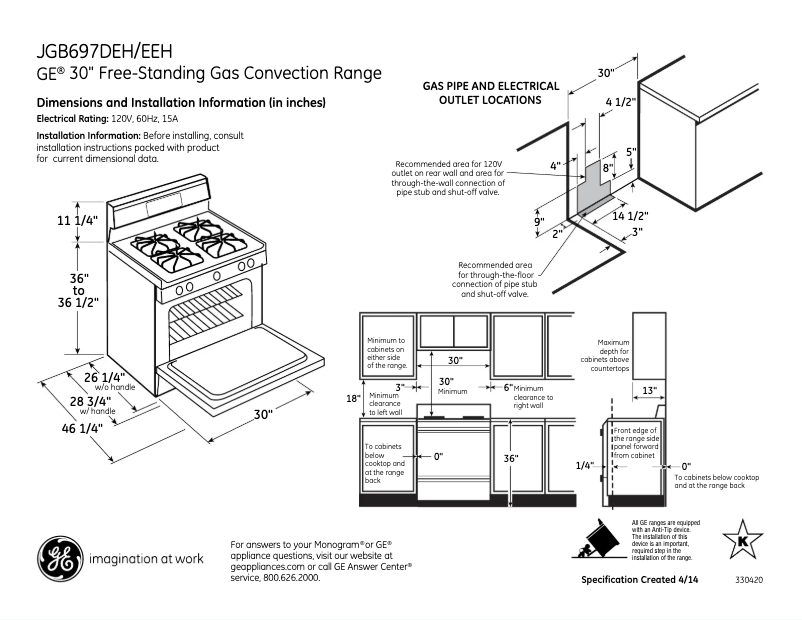Imagen de la primera página del manual del dispositivo JGB697EEHES