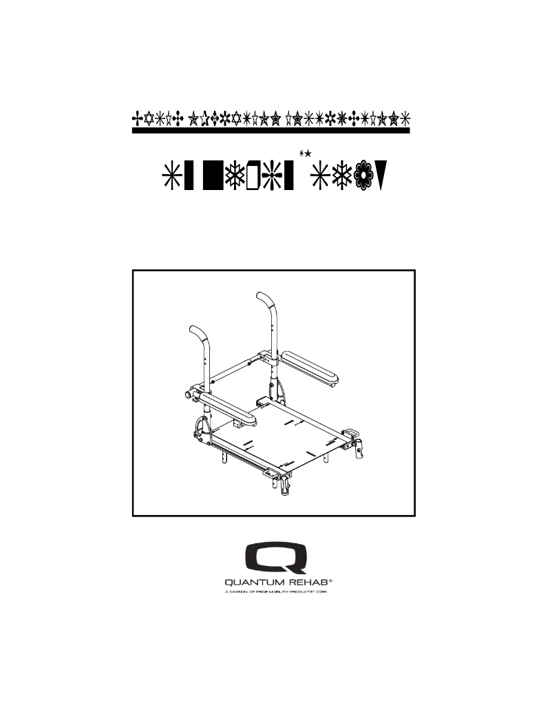 Página 1 del manual Instrucciones / montaje Quantum Synergy Seating System