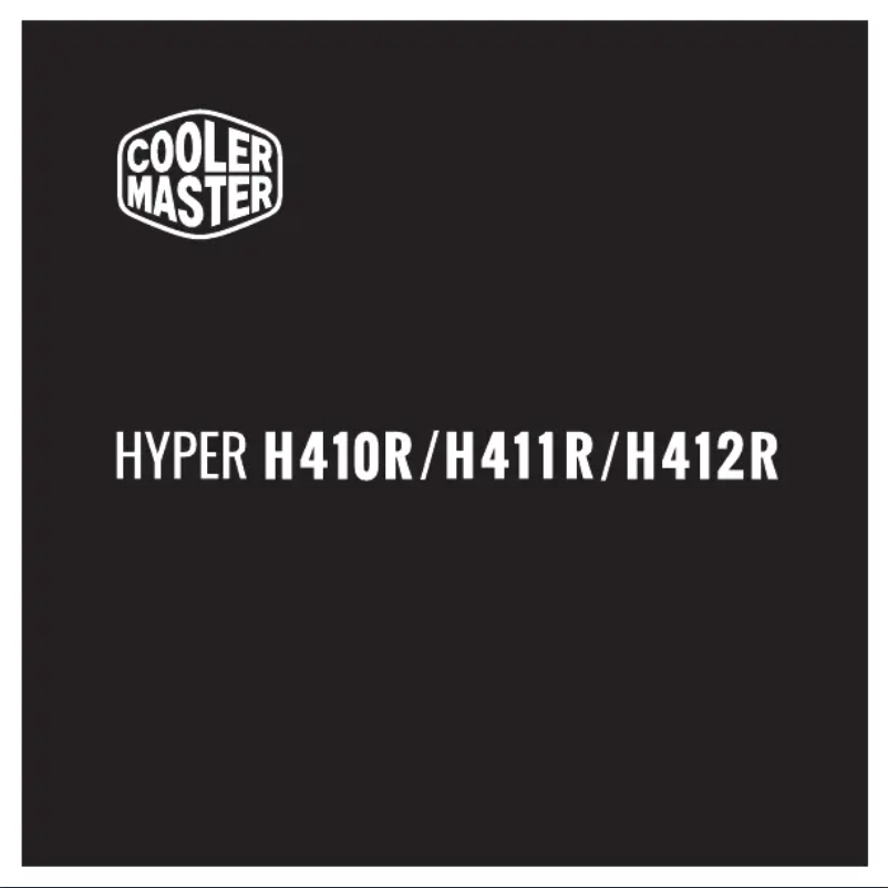 Página 1 del manual Manual de usuario Cooler Master Hyper H412R